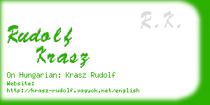 rudolf krasz business card